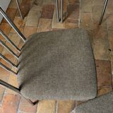 6 chrome metal chairs