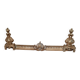 Barre de foyer en bronze doré