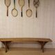 Antique solid wood bench