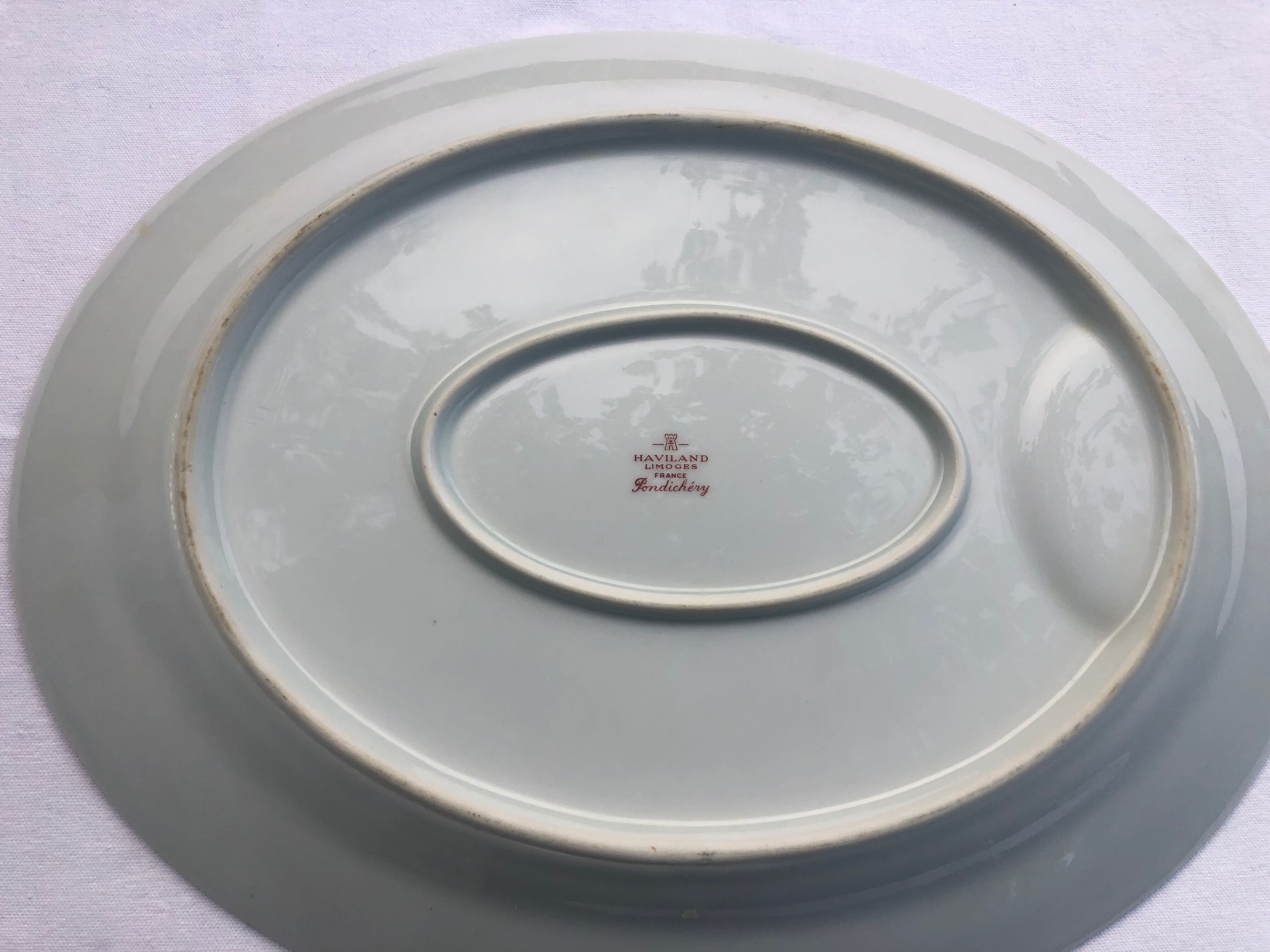 Plat ovale haviland pondichery