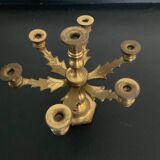 Chandelier miniature flambeaux en laiton