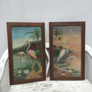 Pair of exotic paintings