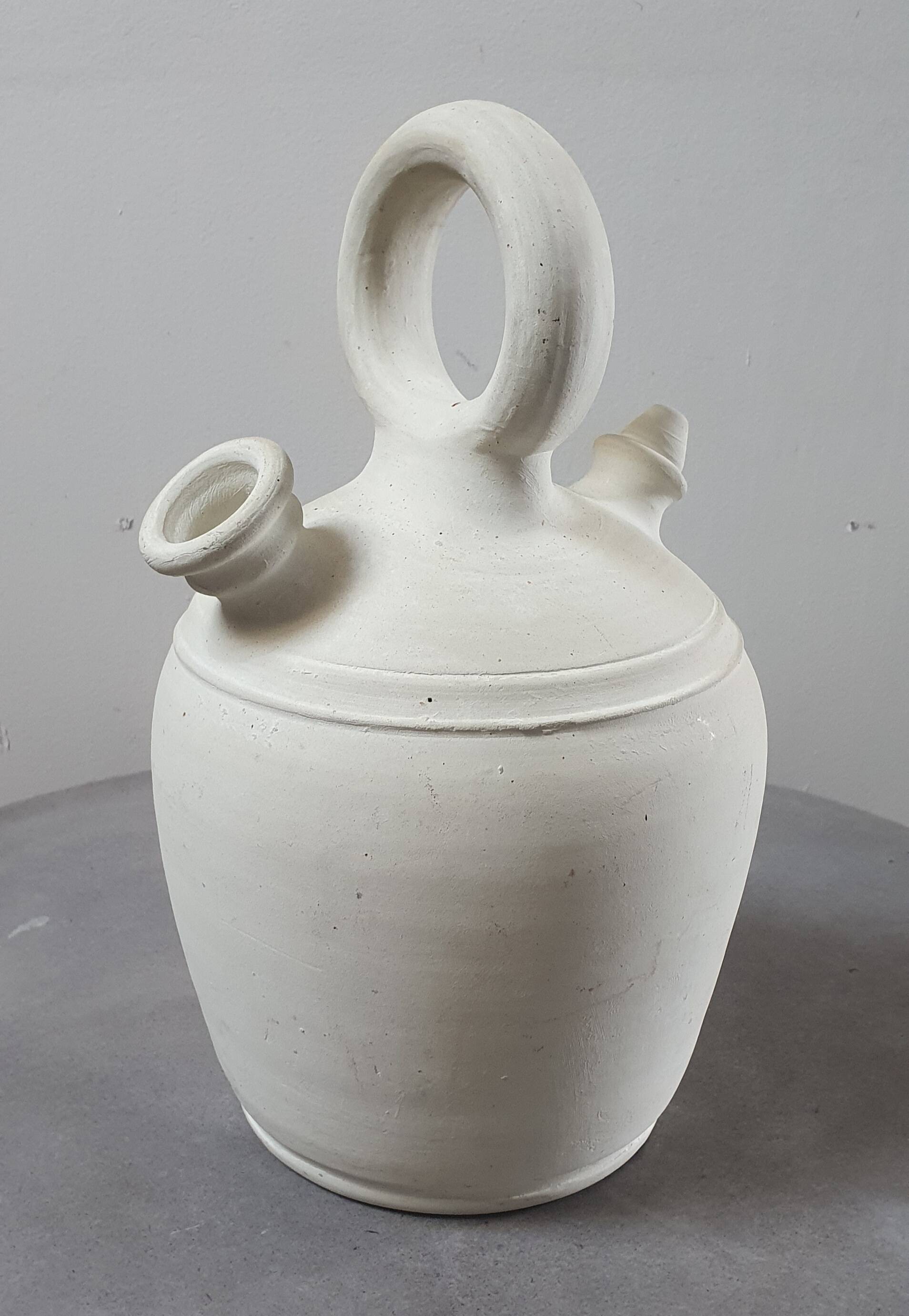 Cream terracotta jug