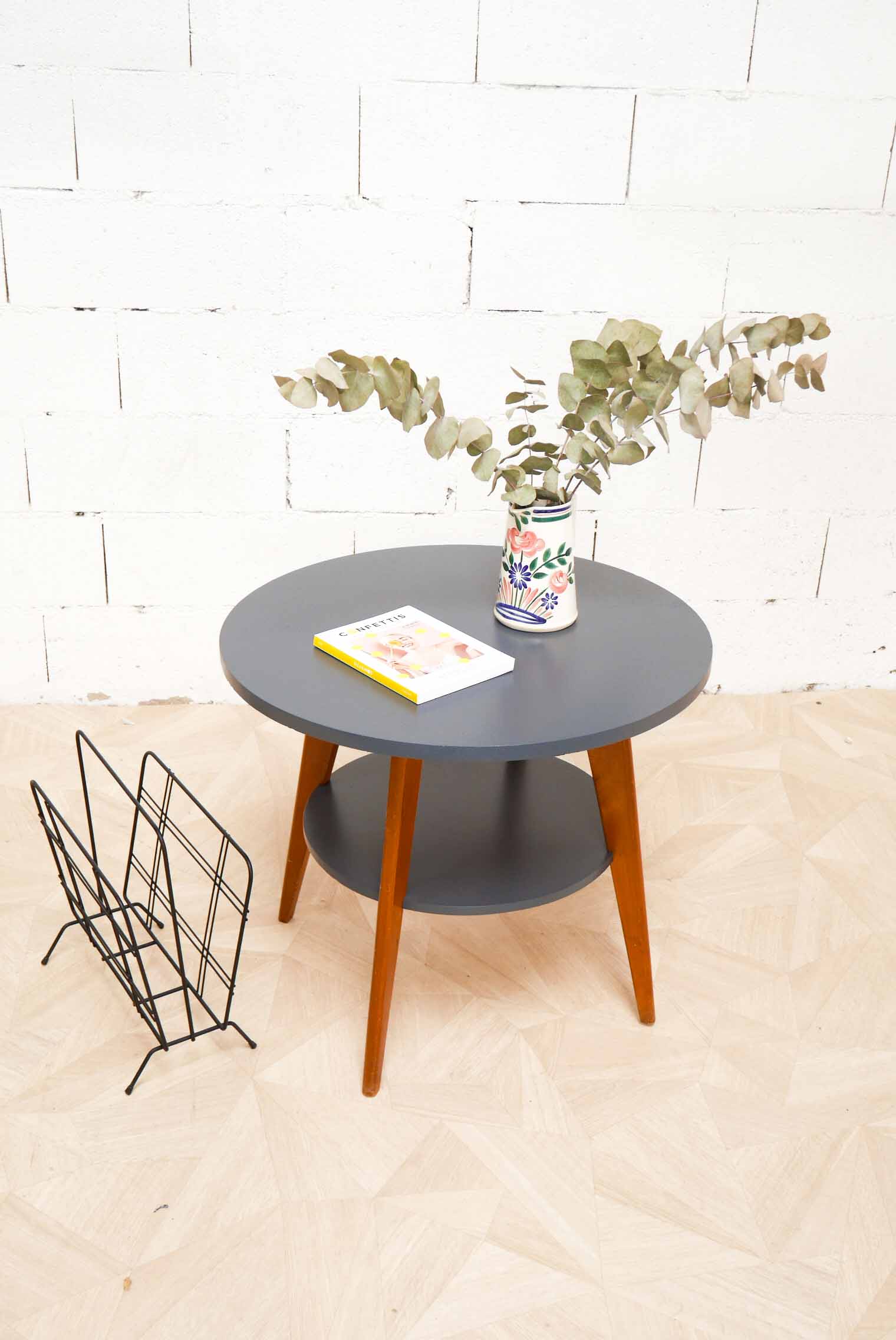 Coffee table vintage grey