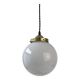 Old round suspension 18 cm in vintage opaline