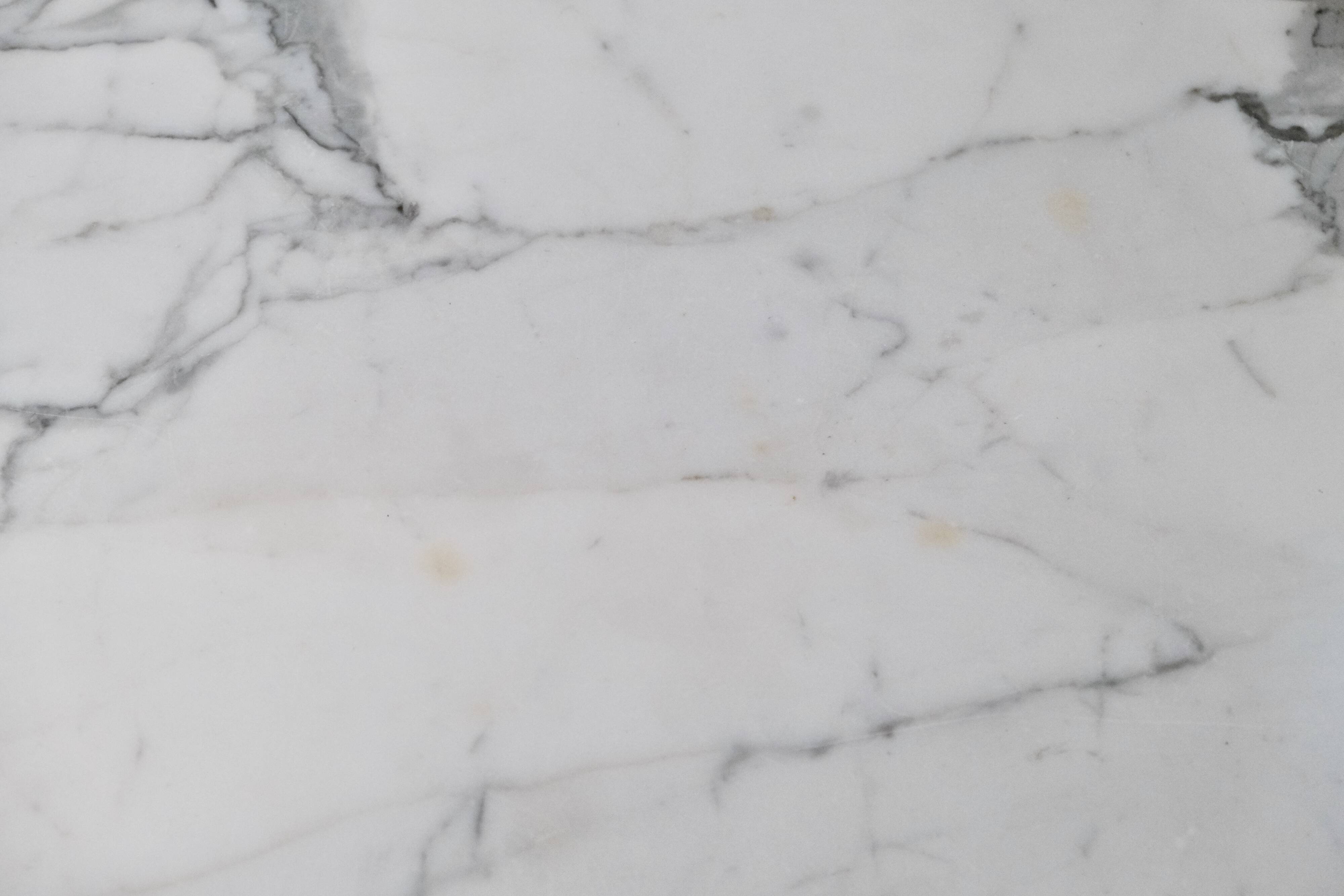 70s marble and aluminum coffee table