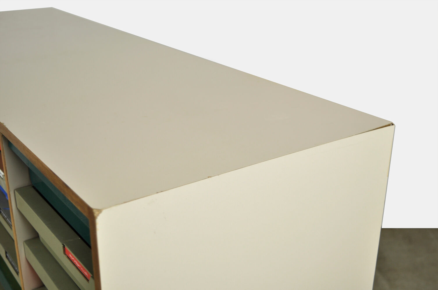 Dutch schoolcabinet with coloured drawers, 1970s