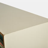 Dutch schoolcabinet with coloured drawers, 1970s