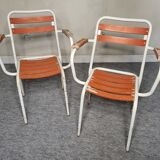 Set of 2 armchairs Tolix T2 50s