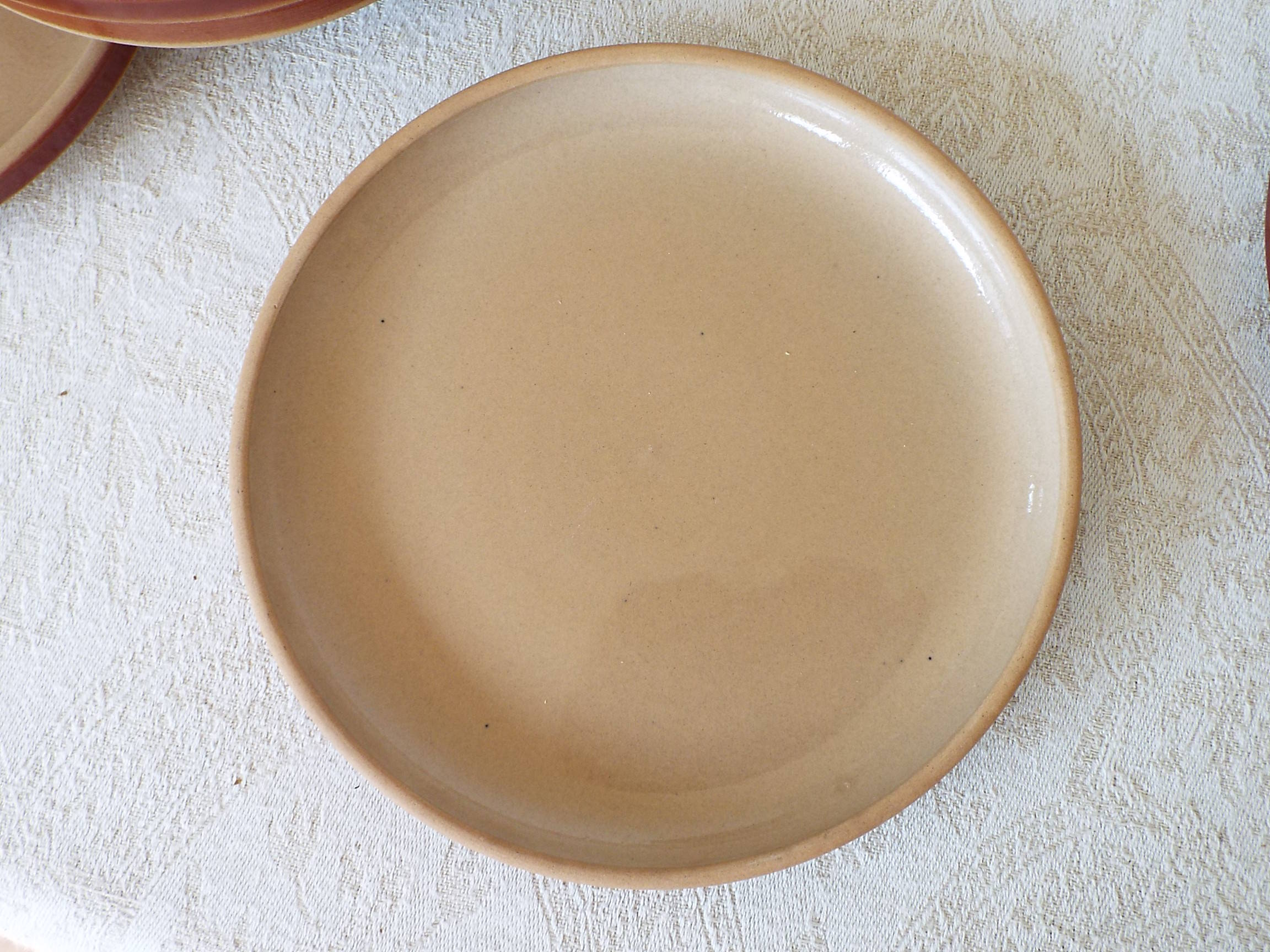 6 Gien stoneware dessert plates
