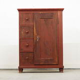 Antique painted kitchen bread cabinet