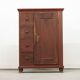Antique painted kitchen bread cabinet