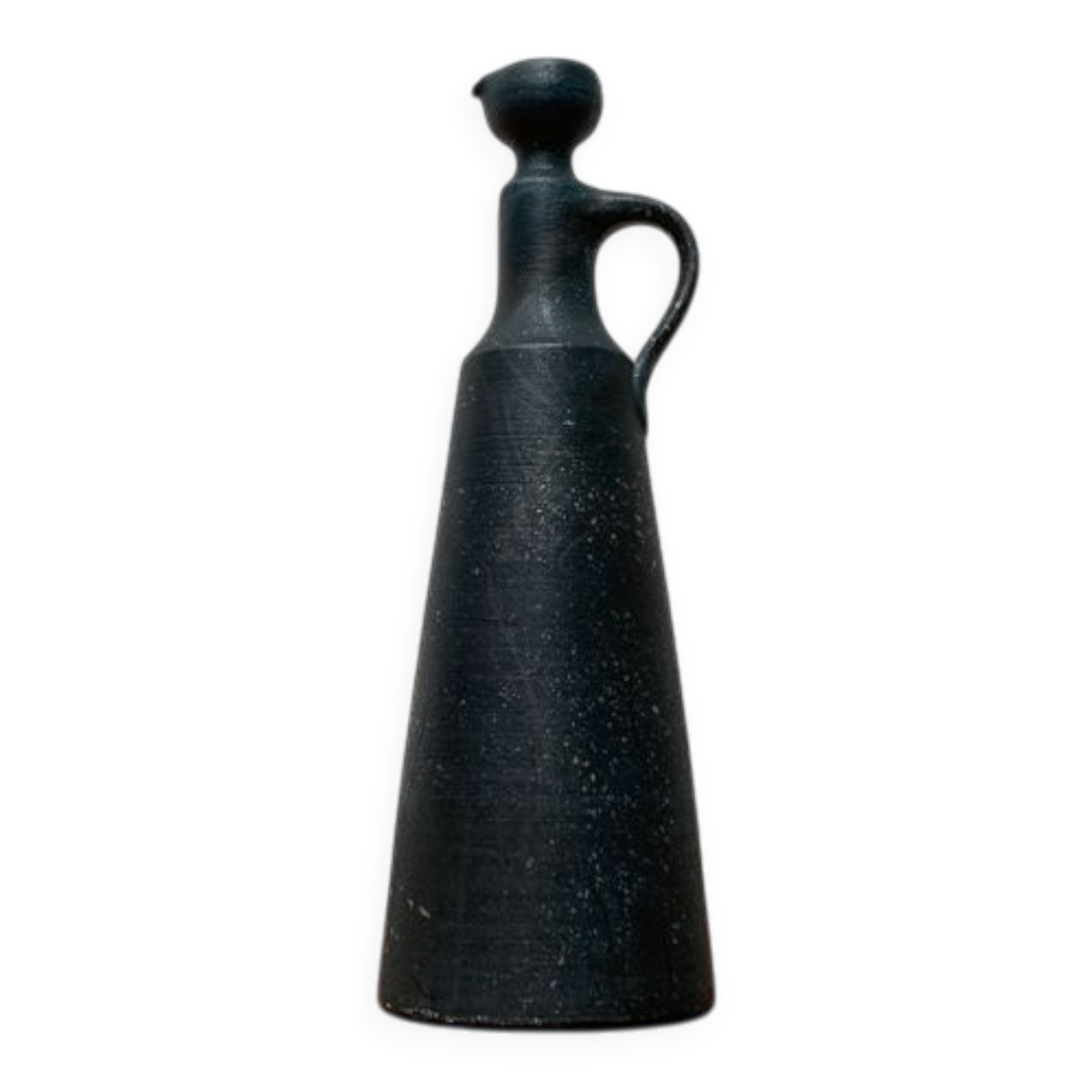 Brutalist Vintage Carafe Vase by Gerhard Liebenthron, 1980