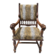 Fauteuil en Noyer de style Louis XIII Epoque XIXeme Siècle