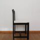 6 chaises noires laquées et bouclette