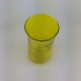 Small vase yellow Biot bubble glass