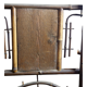 Bamboo coat rack with late nineteenth mirror