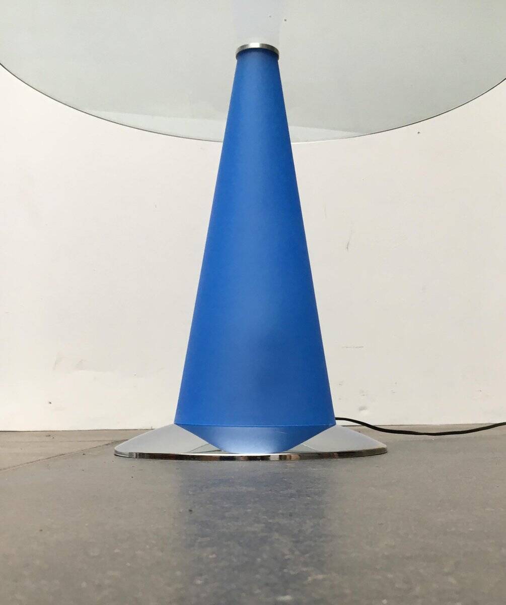 Birillo postmodern side table and floor lamp by Parisotto for Fontana Arte, 1980s