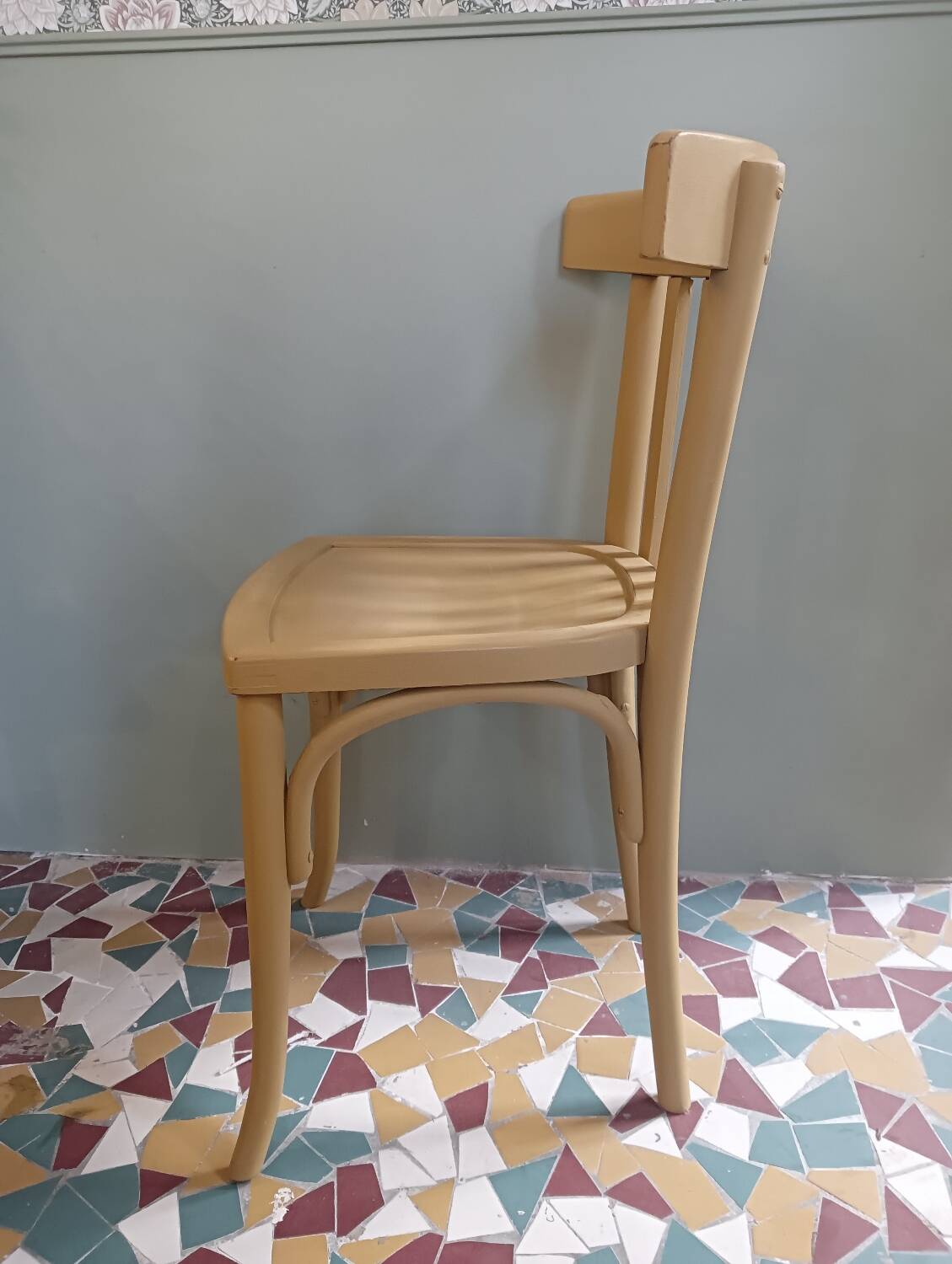 Mustard yellow bistro chair