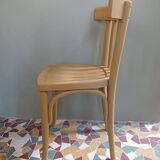 Chaise bistrot jaune moutarde