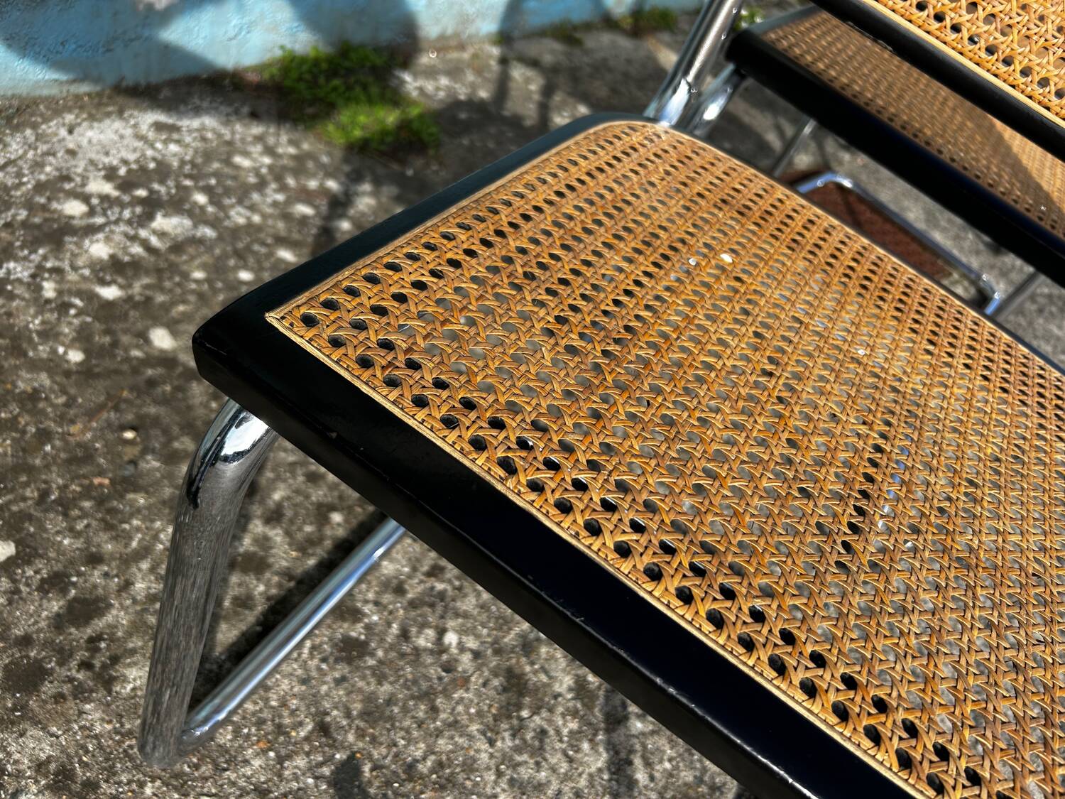 Set of 4 Cesca chairs by Marcel Breuer