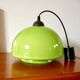 Suspension in green opaline mushroom design 60s-70s