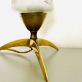 Space Age 1950s brass tripod table lamp