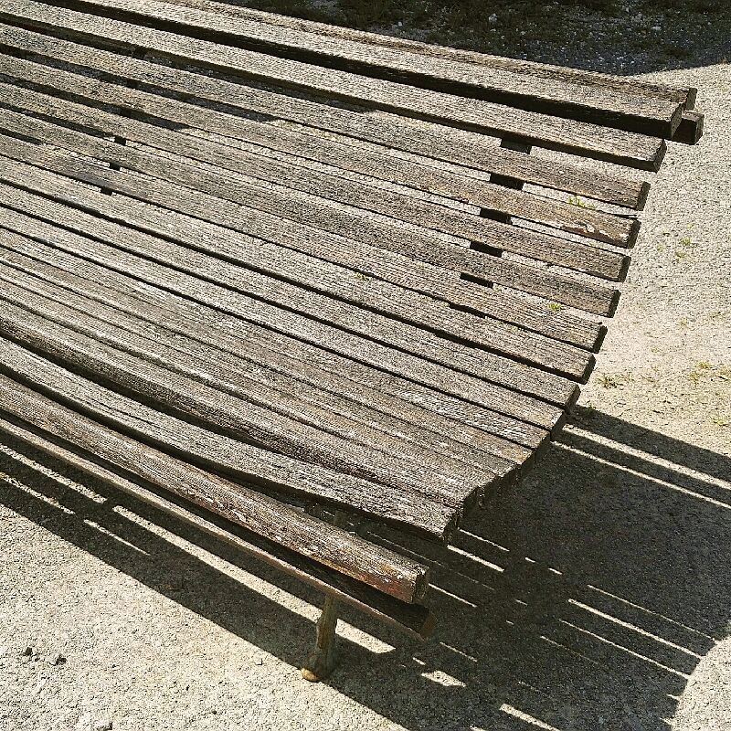 Garden bench park vintage square