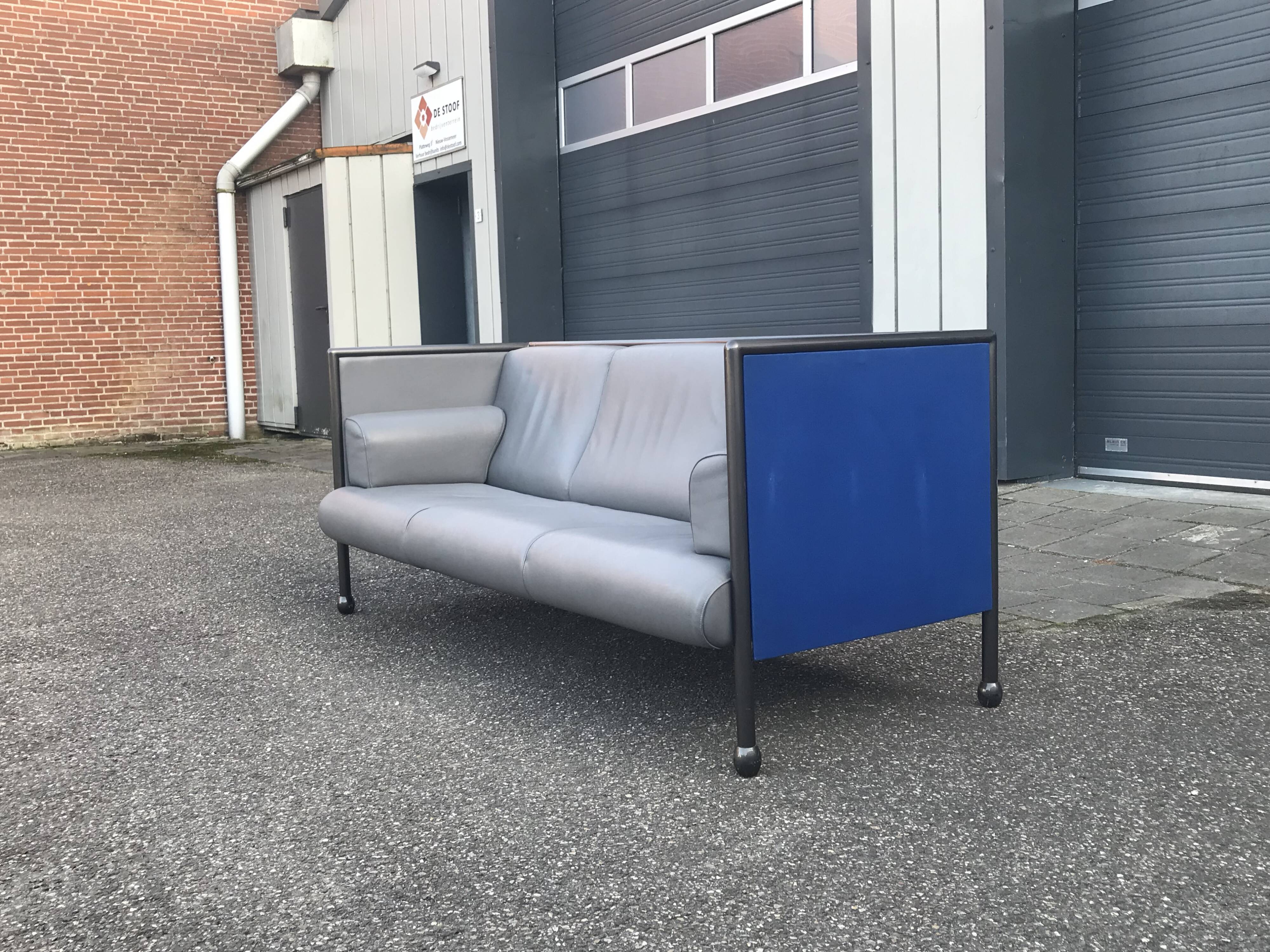 Postmodern Danube 850 3-seater sofa by Ettore Sottsass for Cassina 1992