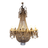 High-end crystal chandelier – Haussmannian style – prestigious piece