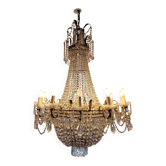 High-end crystal chandelier – Haussmannian style – prestigious piece