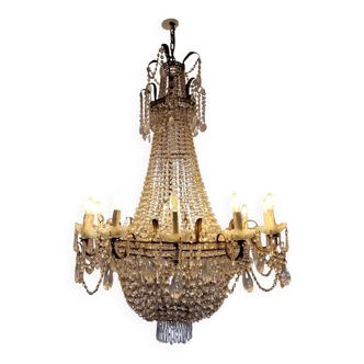 High-end crystal chandelier – Haussmannian style – prestigious piece