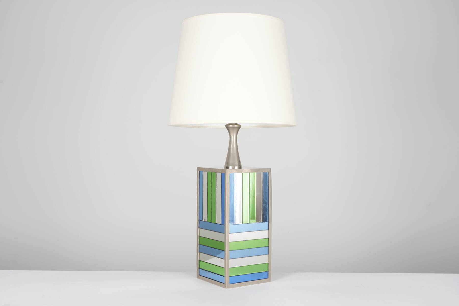 Philippe Barbier rare mirror lamp circa 1970