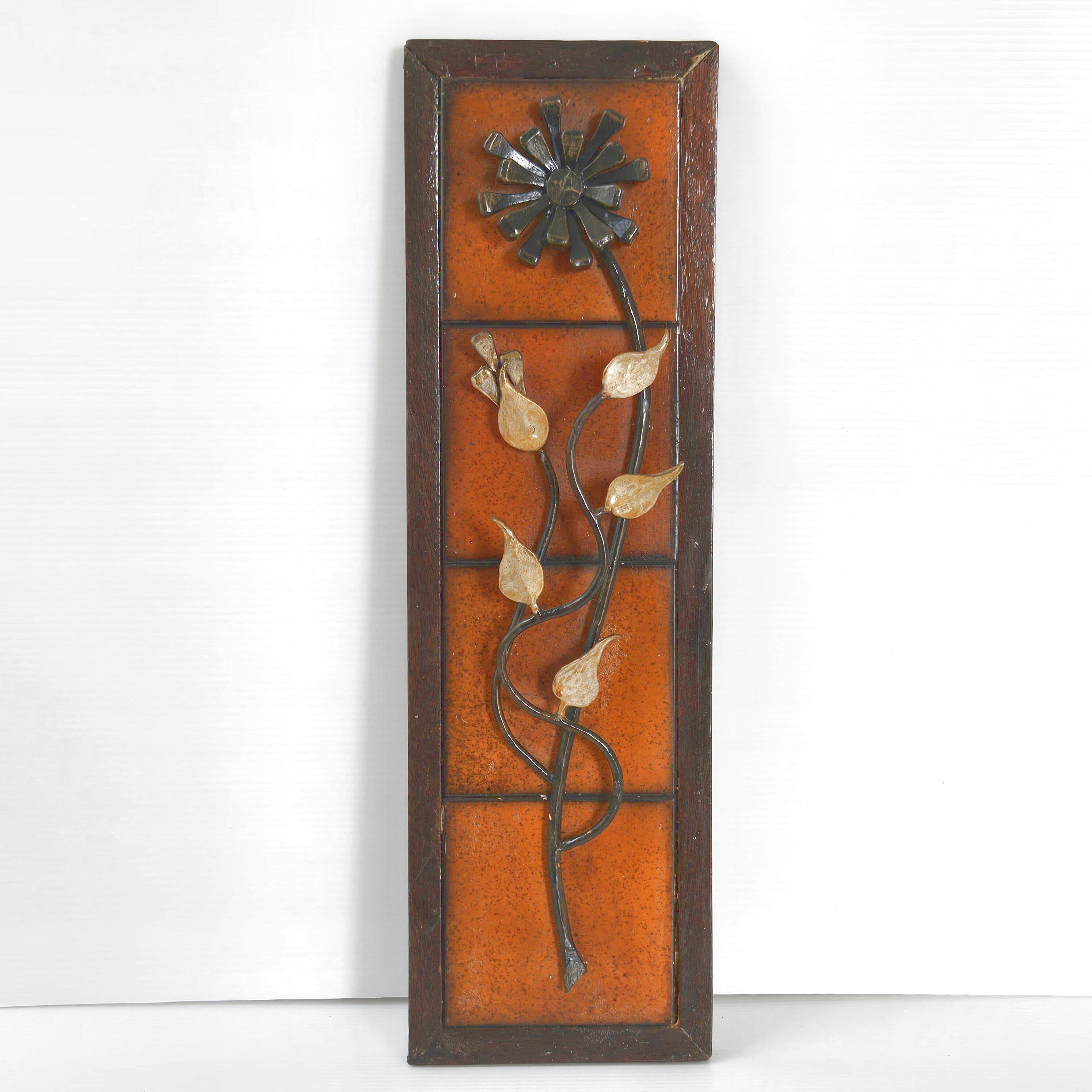 Vintage 1970s flower wall decoration