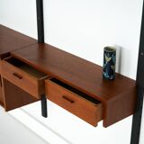 Teak shelving unit, Danish design, 1960s, production: Denmark