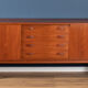 Retro Teak Danish 1960s Long Mid Century Sideboard By Clausen & Søn Denmark