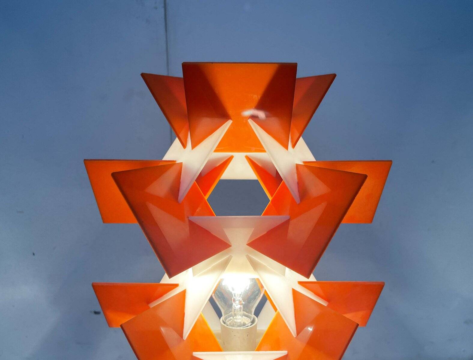 Lampadaire acrylique allemand style espace milieu du siècle, années 1960