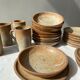 Lot de 4 mugs ou choppes en grès