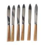 Series of 6 bakelite knives