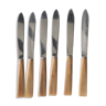 Series of 6 bakelite knives