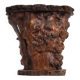 Brutalist tree trunk console bar 1970s