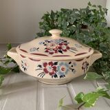 Old tureen / vegetable bowl in earthenware from Lunéville K&G
