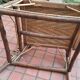 Chaise longue rotin vintage