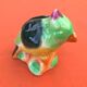 Polychrome ceramic parrot shape