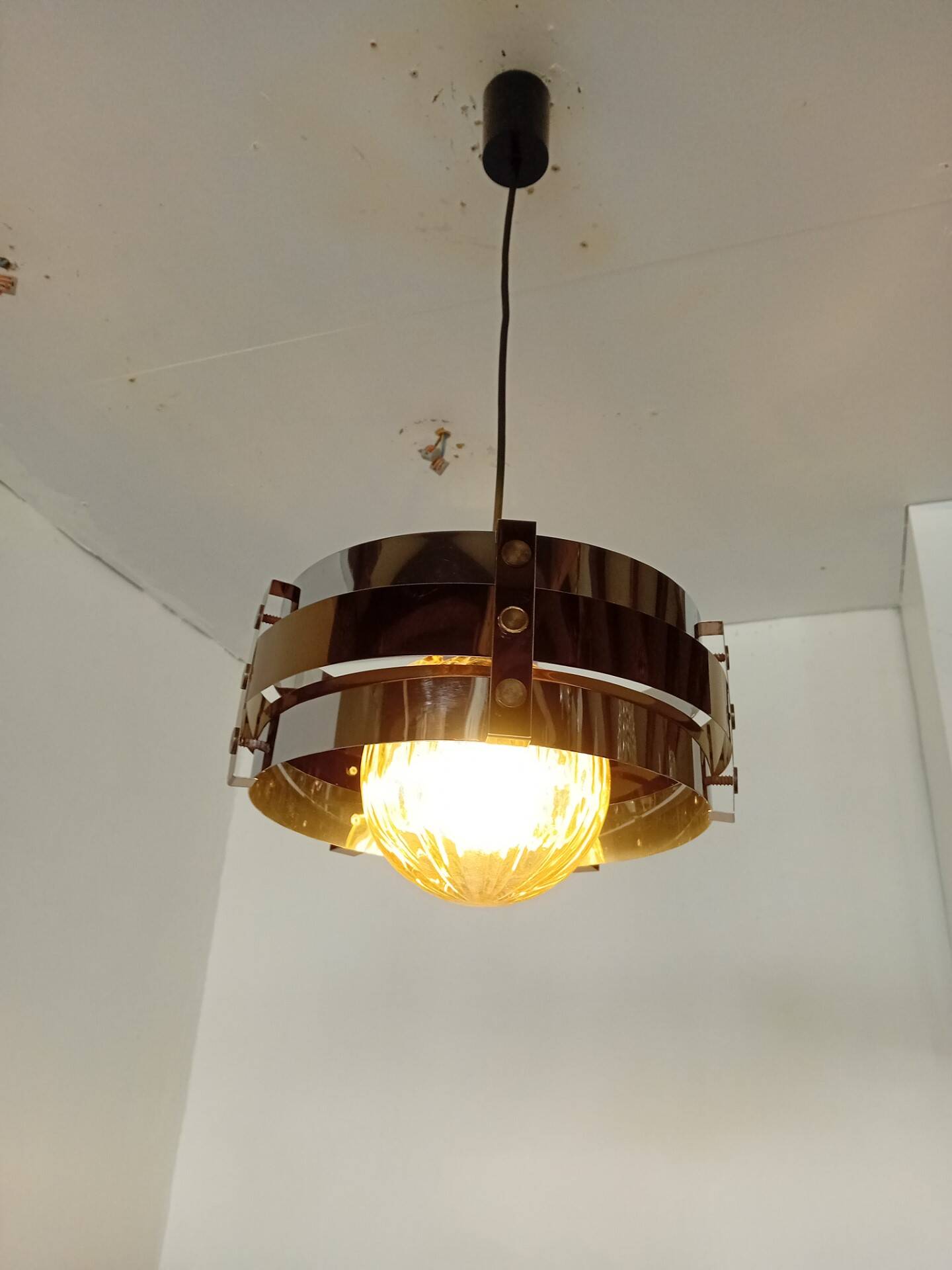 Space art pendant light from the 70s