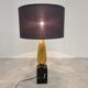 Lampe de table vintage français maïs années 1970