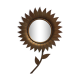 Brass flower mirror