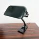 Lampe de bureau articulée ERPE — Vert foncé tout métal, Belgique, années 30-40
