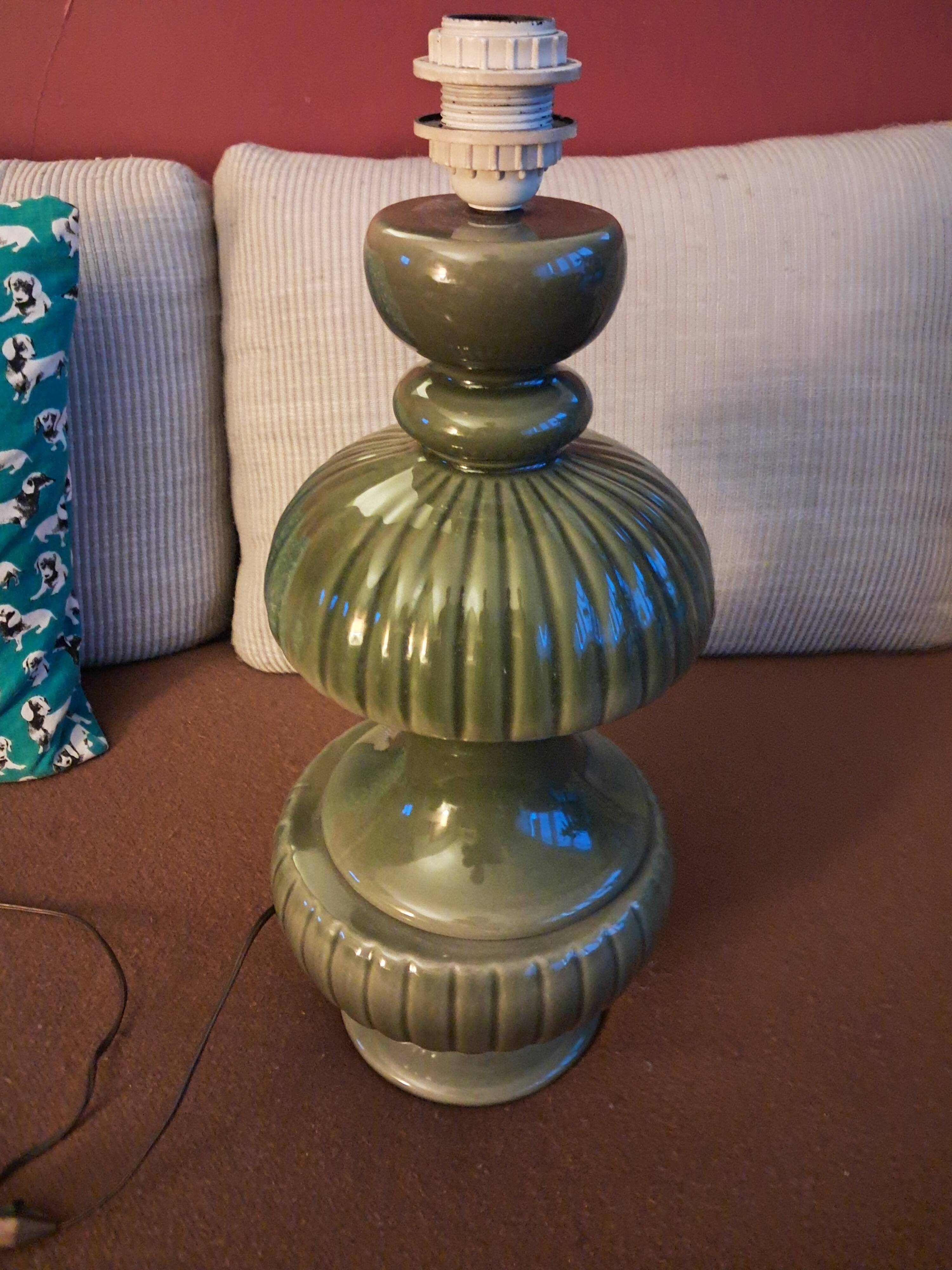 Large vintage ceramic lamp