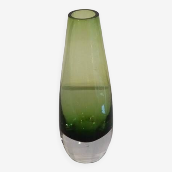 Vintage Scandinavian glass vase 1960